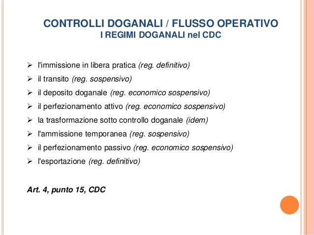 BOLLE DOGANALI SCARICARE